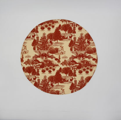 The Christmas toile round placemats