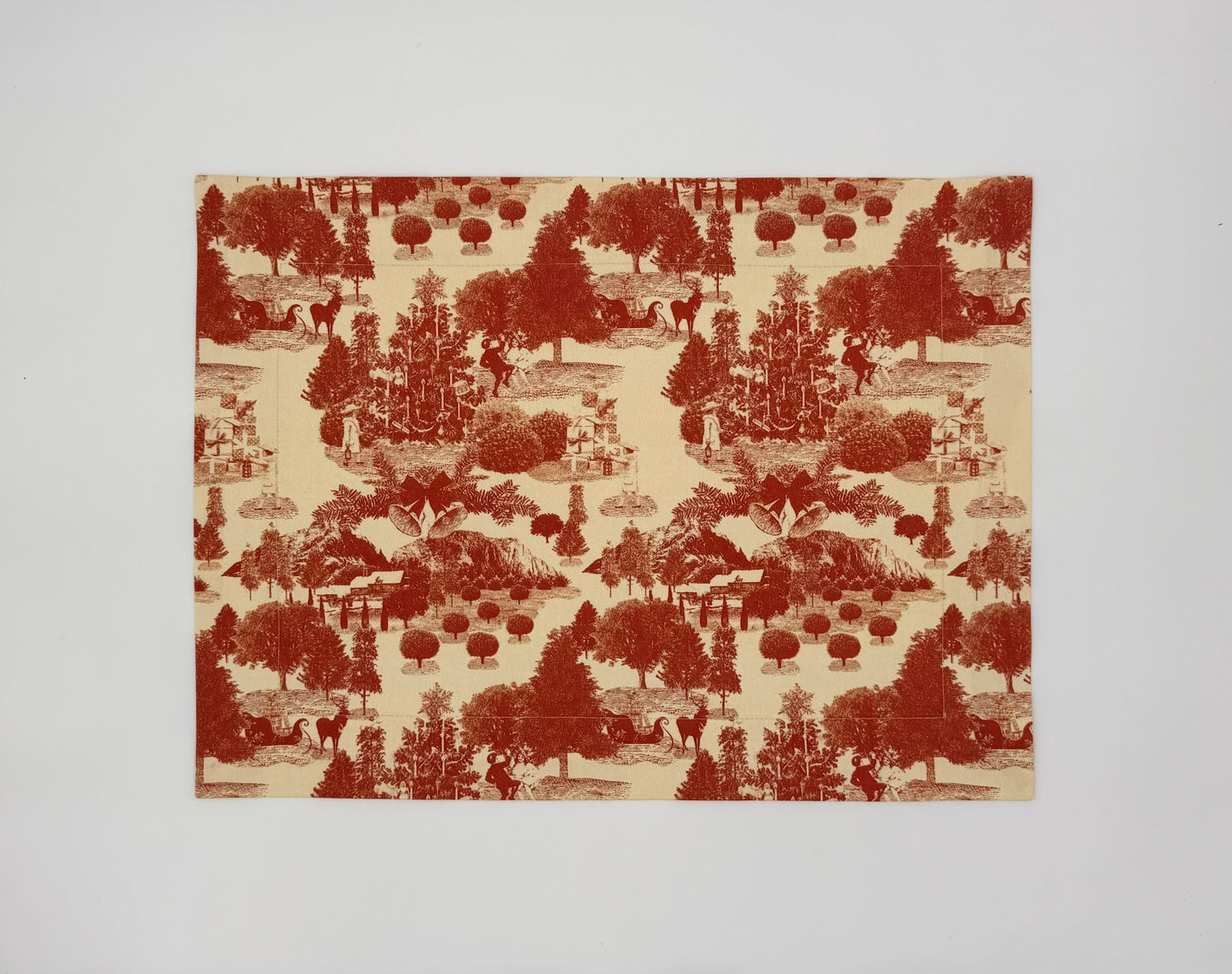 The Christmas toile  placemats