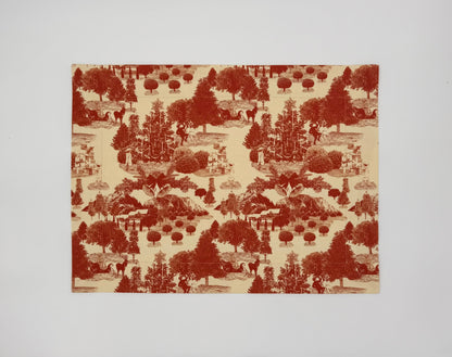 The Christmas toile  placemats