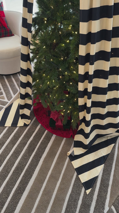 Christmas tree maxi bow striped